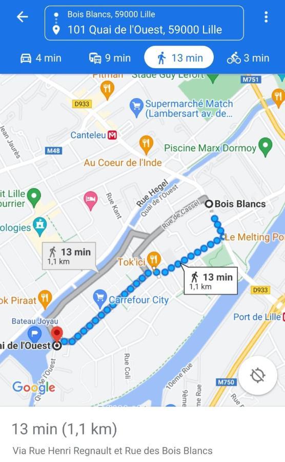 Bateau Peniche Lille - Euratechnologie 아파트 외부 사진
